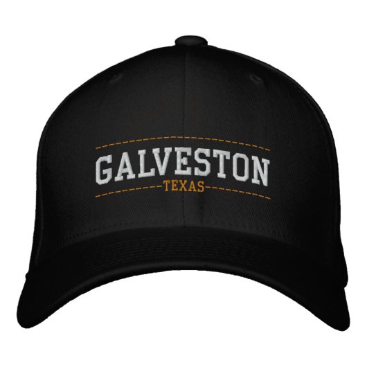 Galveston Texas USA bestickte Hats Kappe (Vorderseite)
