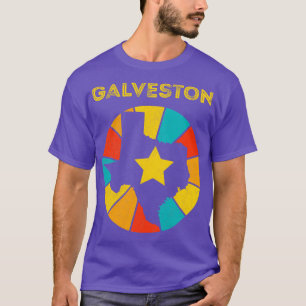 Galveston Texas Vintage abgenutzt Souvenir 1 T-Shirt