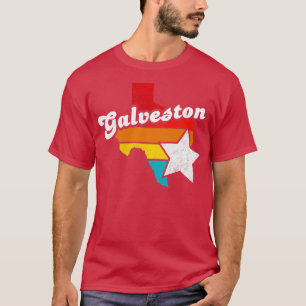 Galveston Texas Vintage abgenutzt Souvenir 2 T-Shirt
