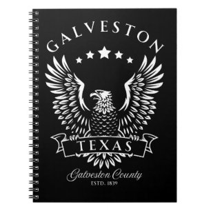 Galveston Texas Vintage Adler Notizblock