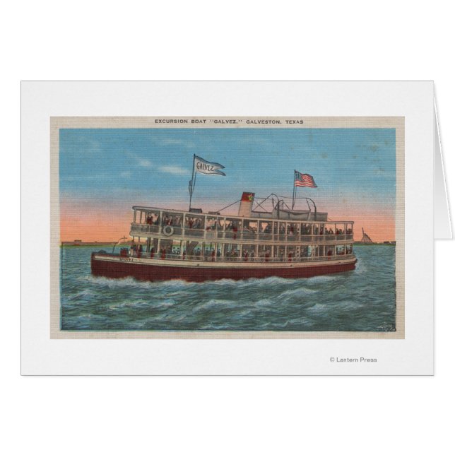 Galveston, TX - Blick auf das Galvez (Vorderseite (Horizontal))