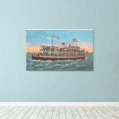 Galveston, TX - Blick auf das Galvez Leinwanddruck (Insitu (Holzboden))