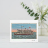 Galveston, TX - Blick auf das Galvez Postkarte (Stehend Vorderseite)