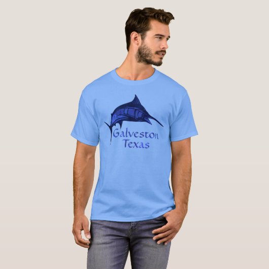 Galveston, TX Fishing-T - Shirt (Vorne ganz)