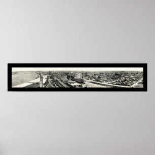 Galveston TX Harbor Foto 1915 Poster