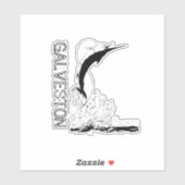 Galveston, TX Sportfish Aufkleber (Blatt)