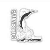 Galveston, TX Sportfish Aufkleber (Vorderseite)