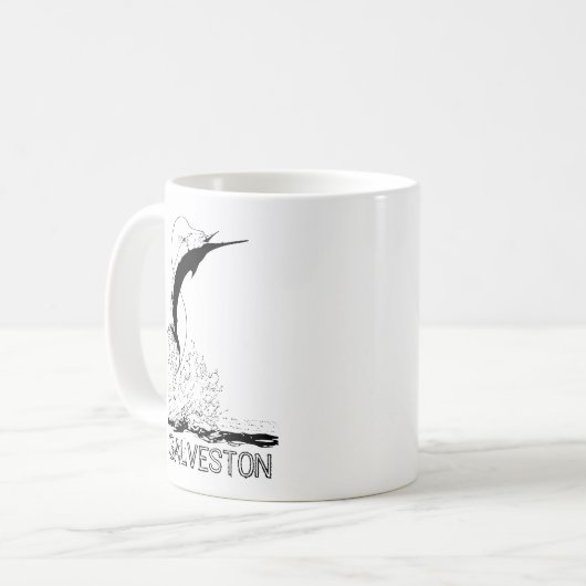 Galveston, TX Sportfish Kaffeetasse (Vorderseite Links)