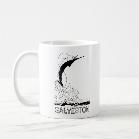 Galveston, TX Sportfish Kaffeetasse (Links)