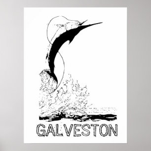 Galveston, TX Sportfish Poster