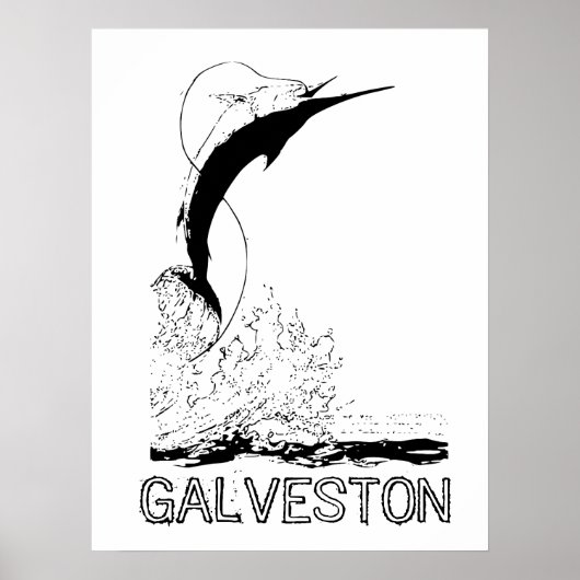 Galveston, TX Sportfish Poster (Vorne)