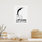 Galveston, TX Sportfish Poster (Küche)