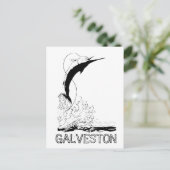 Galveston, TX Sportfish Postkarte (Stehend Vorderseite)