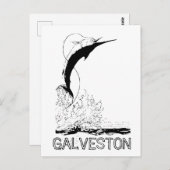 Galveston, TX Sportfish Postkarte (Vorne/Hinten)
