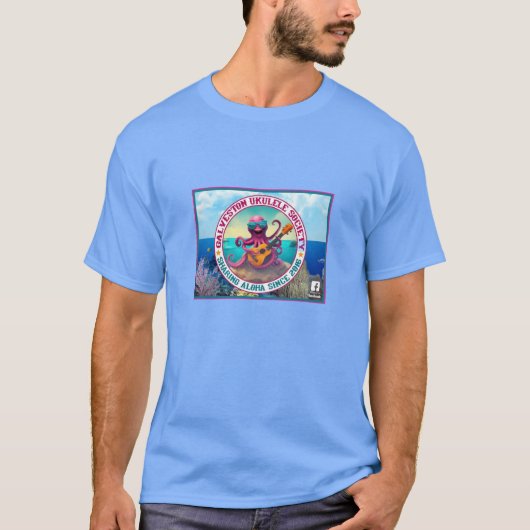 Galveston Ukulele GUS Mann's Octopus Banner T - Sh T-Shirt (Vorderseite)