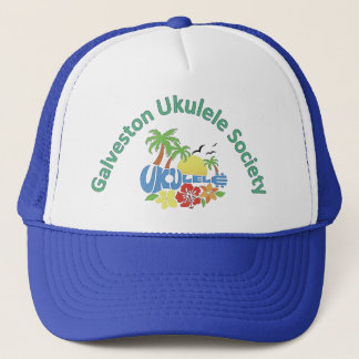 Galveston Ukulele Society GUS Classic Logo-Hut Truckerkappe