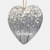 Galveston Wetland Grass Twinkling Sea Keramik Ornament (Links)