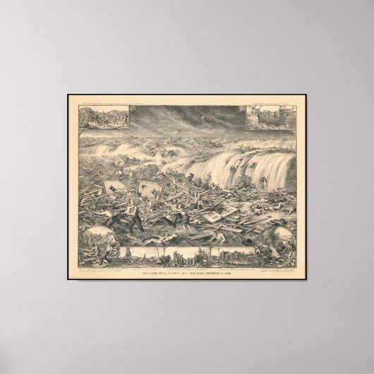 Galveston's Awful Calamity Golf Tidal Wave (1900) Leinwanddruck (Vorderseite)