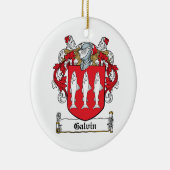Galvin Familienwappen Keramik Ornament (Rechts)