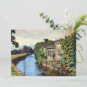 Galway City Ireland Landschaftlich Canal View Karte (Stehend Vorderseite)