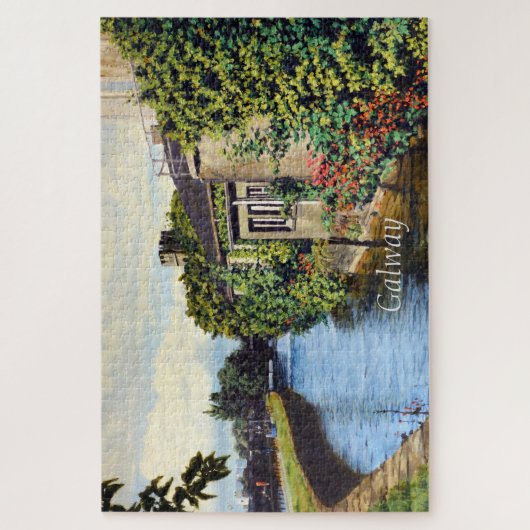 Galway City Ireland Landschaftlich Canal View Puzzle (Vertikal)