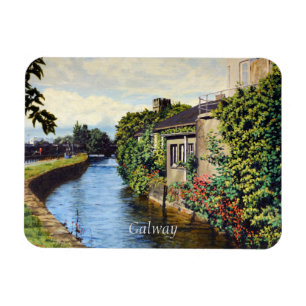 Galway City Irland malerischer Kanalblick Magnet