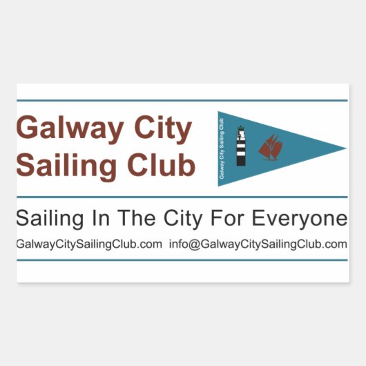 Galway City Sailing Club Stickers (Vorderseite)