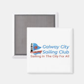 Galway City Sailing Magnet (Vorderseite/Rückseite)