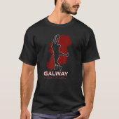 Galway County Ireland Sports Fan Irish Gaelic Foot T-Shirt (Vorderseite)
