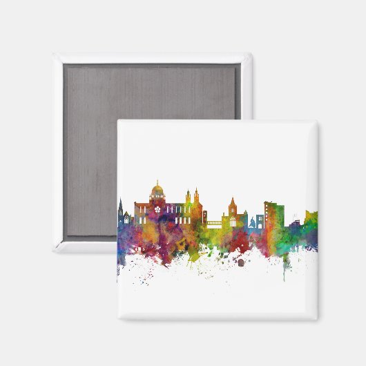 Galway Ireland Skyline Magnet (Vorderseite/Rückseite)