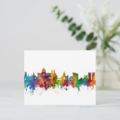 Galway Ireland Skyline Postkarte (Stehend Vorderseite)