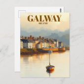 Galway Ireland Vintager berühmter Reiseort Postkarte (Vorne/Hinten)