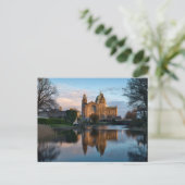Galway Kathedrale spiegelte sich in Wasser in Irla Postkarte (Stehend Vorderseite)