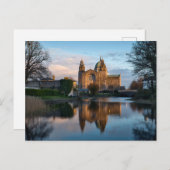 Galway Kathedrale spiegelte sich in Wasser in Irla Postkarte (Vorne/Hinten)