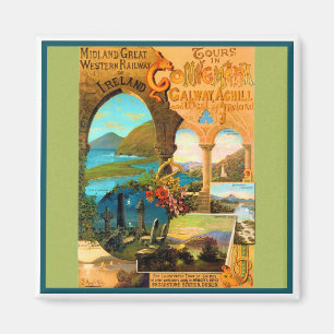 Galway-Reiseposter Magnet
