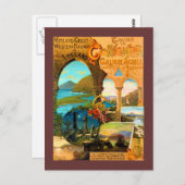 Galway Travel Poster Postkarte (Vorne/Hinten)