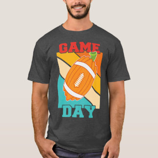 Gam Day Funny Fall Pumpkin Football Erntedank m T-Shirt