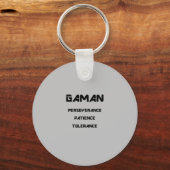 GAMAN Schlüsselkette Schlüsselanhänger (Rückseite)