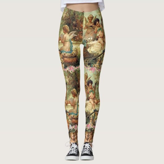 Gamaschen Engelsköpfchenangels Leggings (Vorderseite)