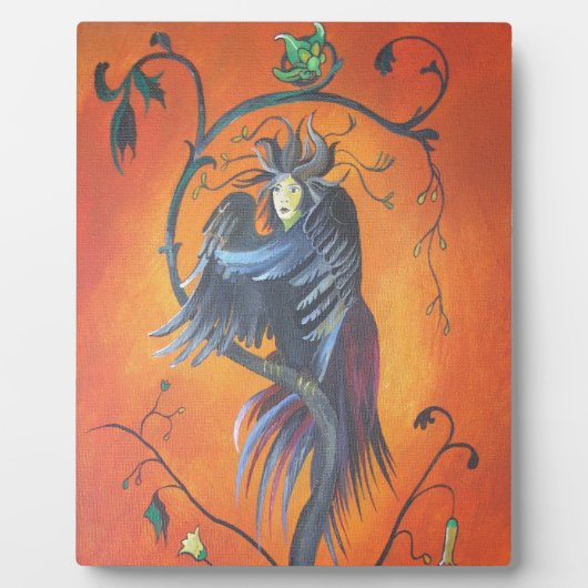 Gamaun der prophetische Vogel mit RuffelFedern Fotoplatte (Vorderseite)