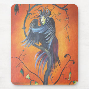 Gamaun der prophetische Vogel mit RuffelFedern Mousepad