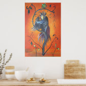 Gamaun der prophetische Vogel mit RuffelFedern Poster (Küche)