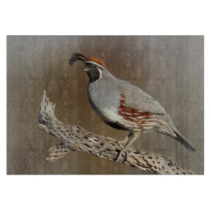 Gambels Quail Schneidebrett