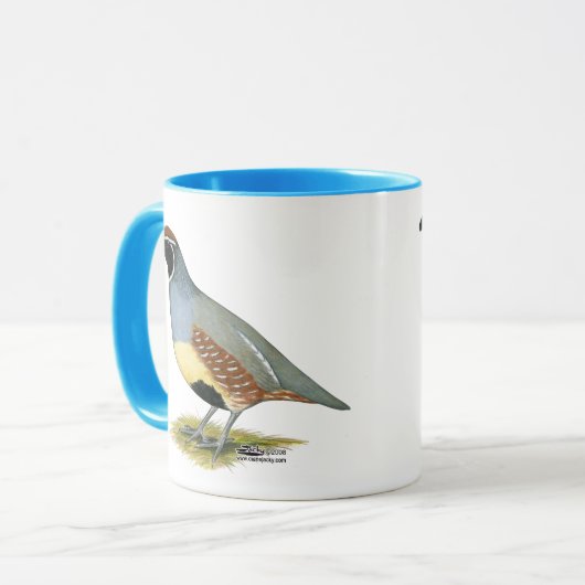 Gambels Wüsten-Wachteln Tasse (Vorderseite Links)