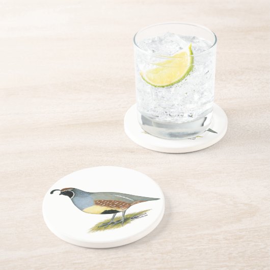 Gambels Wüstenquail Untersetzer (Seite)