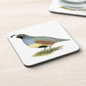 Gambels Wüstenquail Untersetzer (Linke Seite)