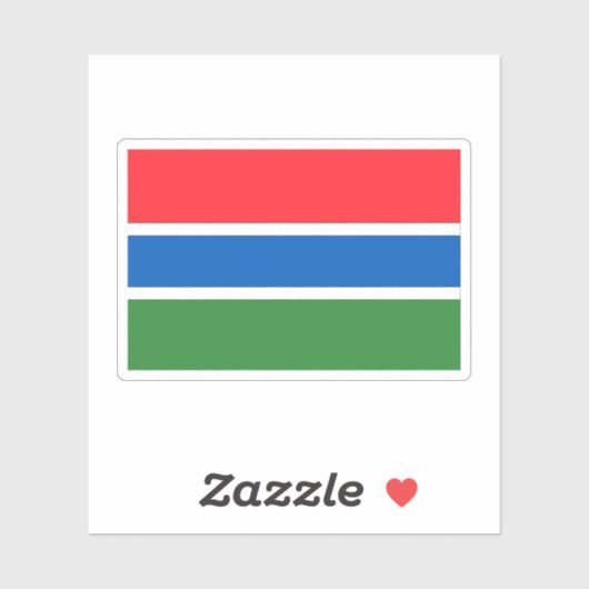 Gambia Aufkleber (Blatt)