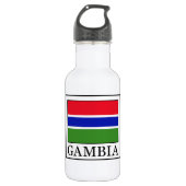 Gambia Edelstahlflasche (Vorderseite)