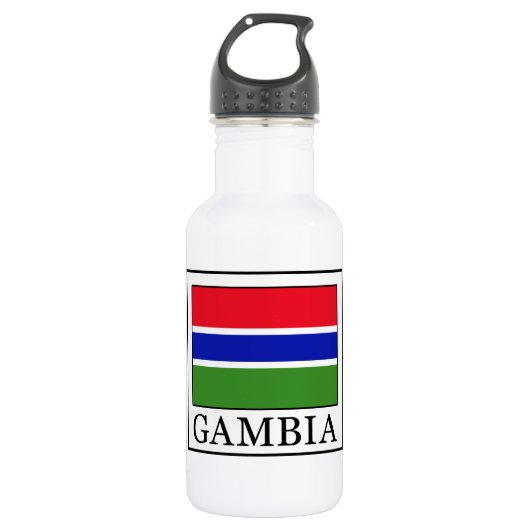 Gambia Edelstahlflasche (Vorderseite)