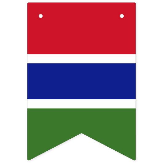 Gambia-Fahne Wimpelkette (Dritte Fahne)
